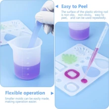 38Pcs Silicone Measuring Cups Set, Round Jewelry Casting Tools With 20.29oz & 3.38oz Mixing Cups, Epoxy Resin Supplies For Molds, DIY Jewelry Making Kit - 38 件組攪拌杯和工具 - 查看 3