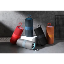 T&G 10W Bocina Bluetooth portátil, Altavoz portátil inalámbrico de 1200 mAh, mini y práctico, RGB, ideal para DJ, apto para uso en exteriores, con correa de transporte, TWS, USB, AUX. - Azul - Ver 5