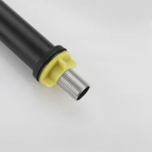 G1/2 拉丝不锈钢单冷水龙头洗脸盆水龙头扳手式浴室水龙头黑色现代不锈钢扳手式浴室洗脸盆水槽水龙头单冷水龙头水龙头浴室配件浴室工具 - 彩色 - 查看 9