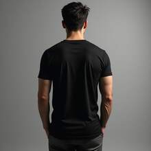 Comfortable Minimalist Printed T-Shirt - Negro - Ver 2