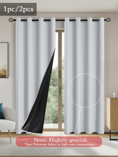 2pcs Waterproof Curtains 100% Full Blackout Laminated Curtains, Thermal Insulation, Sun Protection, UV Protection Blackout Curtains, Used For Luxury Living Rooms, Bedrooms,Home Decor,Christmas Decor