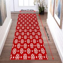 Christmas Snowflake Pattern Carpet - Thickened, Washable, Suitable For Living Room, Bedroom, Office, Etc. - Anti-Slip, Geometric Pattern, Christmas Decor - Multicolor - View 34