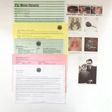 神秘杀手未解之谜游戏 - 侦探线索/证据 - 破案 - 约会之夜和派对，29件物证 - 案件档案中包含报纸文章、犯罪现场调查照片……