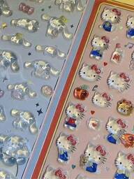 1個 アニメ漫画 3Dステッカー、かわいい子猫ステッカー、再利用可能な防水ステッカー、DIYクラフトステッカー、ノートパソコン、水筒、ノート、車、スーツケース、ギフトラッピング、パーティー装飾、ビニールステッカー、学校用品、新学期用品に適しています。