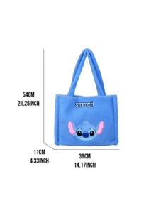 史迪奇毛绒单肩包：可爱卡通人物设计，柔软优质毛绒面料，内部空间宽敞，肩带舒适，结构坚固耐用，适合日常使用，是休闲外出和购物的理想手提包，适合所有年龄段的百搭配饰，是送给爱人和时尚人士的贴心礼物。 - 毛絨單間包 - 查看 3