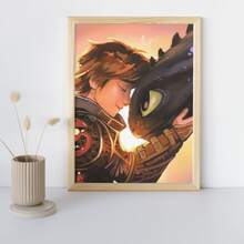 nerd hunters PINTURA POR NÚMEROS Joven héroe y dragón Pinturas 40x50 cm - Unitalla - Ver 3