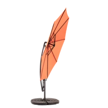Large 14.8 Ft. Double-Sided Rectangular Outdoor Umbrella With Crank (Orange) (No Base)