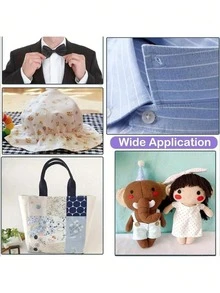 1卷可熔衬布，11.8英寸 x 30码，单面粘合，适用于服装、箱包和家居装饰的缝纫用品 - 彩色 - 查看 4