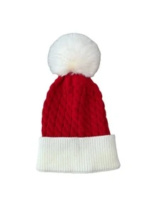 1pc High-Quality Hat, Comfortable Thick Plush Christmas Hat For Holiday Party, Unisex Santa Hat, Merry Christmas - Multicolor - View 8