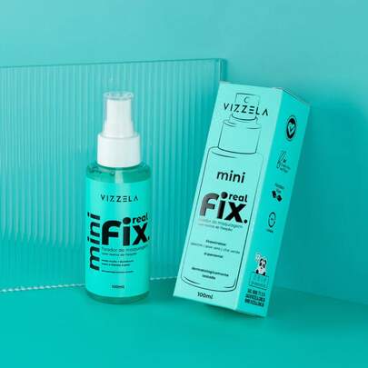  Fixador de Maquiagem Mini Real Fix Vizzela Spray de Fixação Alta Performance 100 ml