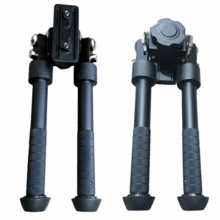 Outdoor Aluminum Alloy Tactical Portable Foldable V8 Tripod, 180 Degree Rotatable, Hunting Accessory - Black - View 3