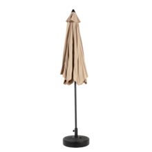 Large 9ft Double-Sided Rectangular Outdoor Umbrella With Crank (Khaki) (No Base)