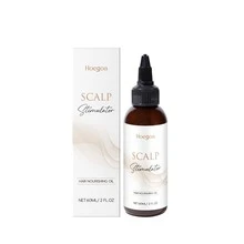 Aceite esencial para el cuidado del cuero cabelludo Hoegoa, nutre el cuero cabelludo, refrescante, no graso, hidratante suave, aceite esencial para el cuidado del cabello - Blanco y Negro - Ver 7