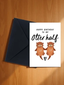 A Set Of Fun Otter Birthday Cards: Happy Birthday To My Otter - Cute Otter Cards For Husband, Wife, Boyfriend, Or Girlfriend - Sets - View 12