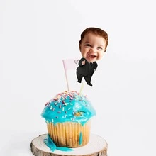 Boss Baby Cupcake Toppers - Personalized Face Designs, Create Fun Party Decorations, Customized Cake Decorations, Face Cupcakes, 1st Birthday, Birthday Decor, Printable Cake Toppers, Party Decorations, Birthday Party, Editable Cake Decorations, Baby Face Cake Toppers, Kids Party, Cupcake Decorations, Boss Baby, Boss Baby Cake Decorations - Baby Boss Cake Topper - View 6
