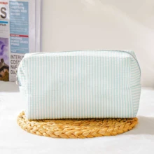 Custom Embroidered Makeup Bags, Personalized Name Makeup Bags, Letter Embroidered Bags, Style Makeup Bags, Fresh And Cute Makeup Bags, Korean Minimalist Makeup Bags, Portable Travel Makeup Bags, Mini Makeup Bags