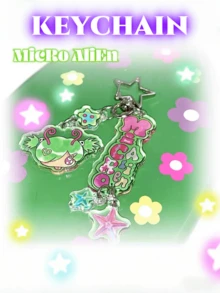 Y2K风格女孩与绵羊亚克力吊坠，可爱配饰，背包和手提包的理想礼物之选，梦幻系列闪亮少女风 - 彩色 - 查看 11