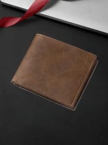 This Personalized Men's Short Solid Color Wallet Is Made Of PU Leather. The Simple Folding PU Wallet Features Multiple Card Slots And Makes It A Perfect Personalized Gift For Brothers, Fathers, And Boyfriends. It's Suitable For Anniversaries, Father's Day, Christmas, And Valentine's Day.