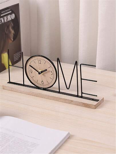 1 件欧式创意电视柜装饰，适用于家庭客厅、卧室、入口、办公桌时钟装饰最佳礼物