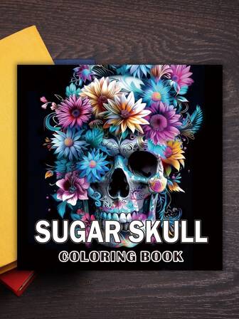 24-Page Skull Coloring Book, Demon Coloring Book, Adult Coloring Book, Doodle Creative Illustrations. Thick, Opaque Paper With Crisp Lines For Easy Coloring ,Relaxation & Stress Relief,Color & Frame,Line Colouring, Adult Coloring Book With Fun, Easy, And Relaxing Coloring Pages