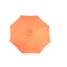 Large 14.8 Ft. Double-Sided Rectangular Outdoor Umbrella With Crank (Orange) (No Base)