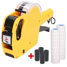 Vmingo Pistola Etiquetadora Manual 8 Dígitos Codificadora Precio Fecha Caducidad 10000 Etiquetas - Naranja - Ver 12