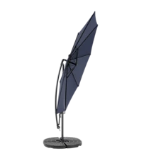 Large 14.8 Ft. Double-Sided Rectangular Outdoor Umbrella With Crank (Orange) (No Base)