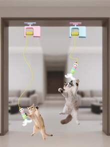 Interactive Plush Cat Doll Ball - Squeaky Cat Training Doll - Fun Pet Doll Ball For Play And Exercise, Cat Toys, Self-Entertainment And Relaxation Tool, Energy Consumption, Suitable For Kittens, Automatic Cat Teaser, Smart Electric Cat Supplies