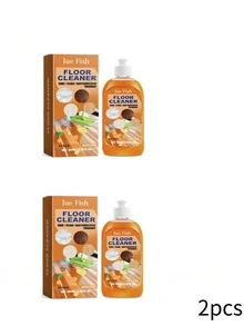 JUE FISH Ultimate Wood Floor Cleaner & Polish - Powerful Stain & Grime Remover For Tiles, Laminate, Vinyl, 100ml Solution - Adds Brilliant Shine, Streak-Free,Kitchen,Bathroom,Home,Room,Quick Ship Items,Free Shipping - Orange - View 11