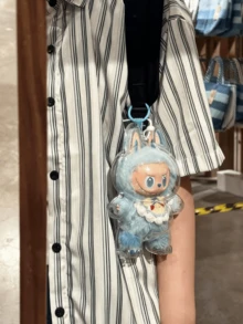 LABUBU Transparent Shell, Standing Pose Holding Coca Cola Edition, Cute Cartoon Character Design, Protective Transparent Shell, Compact Size For Easy Carrying, Ideal For Key Chains Or Decor, Perfect Gift For Fashion Lovers And Collectors, Great For Daily Use And Outdoor Activities - Standing Coca-cola Protective Case - View 3