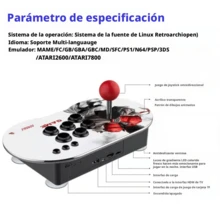 consola de videojuego,consola retro,Máquina recreativa retro,game stick,consolas,consolas video juegos,consola de videojuegos,game stick 4k,Compatible con los formatos FC, GBC, MD y GB, resolución 4K, 10 000 juegos integrados.8000 en 1 Arcade Game Box 3D 2 jugadores, juegos 3D y 2D 1080P con joystick Arcade, soporta juegos extendidos para PC/portátil/TV/PS3 8000+ - Blanco - Ver 10