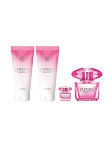 Versace Bright Crystal Absolu 女士四件套（100毫升香水+100毫升沐浴露+100毫升身体乳+100毫升香水） 3.4盎司/100毫升*2+0.17盎司/5毫升+3盎司/90毫升 快速吸收，性感柔滑，琥珀麝香，红木香调 适合送给女友、妻子、母亲、朋友 生日 毕业派对 旅行 露营 户外活动 校园旅行 节日 周年纪念 办公室 秋季 圣诞节 秋季妆容 - 無色 - 查看 2