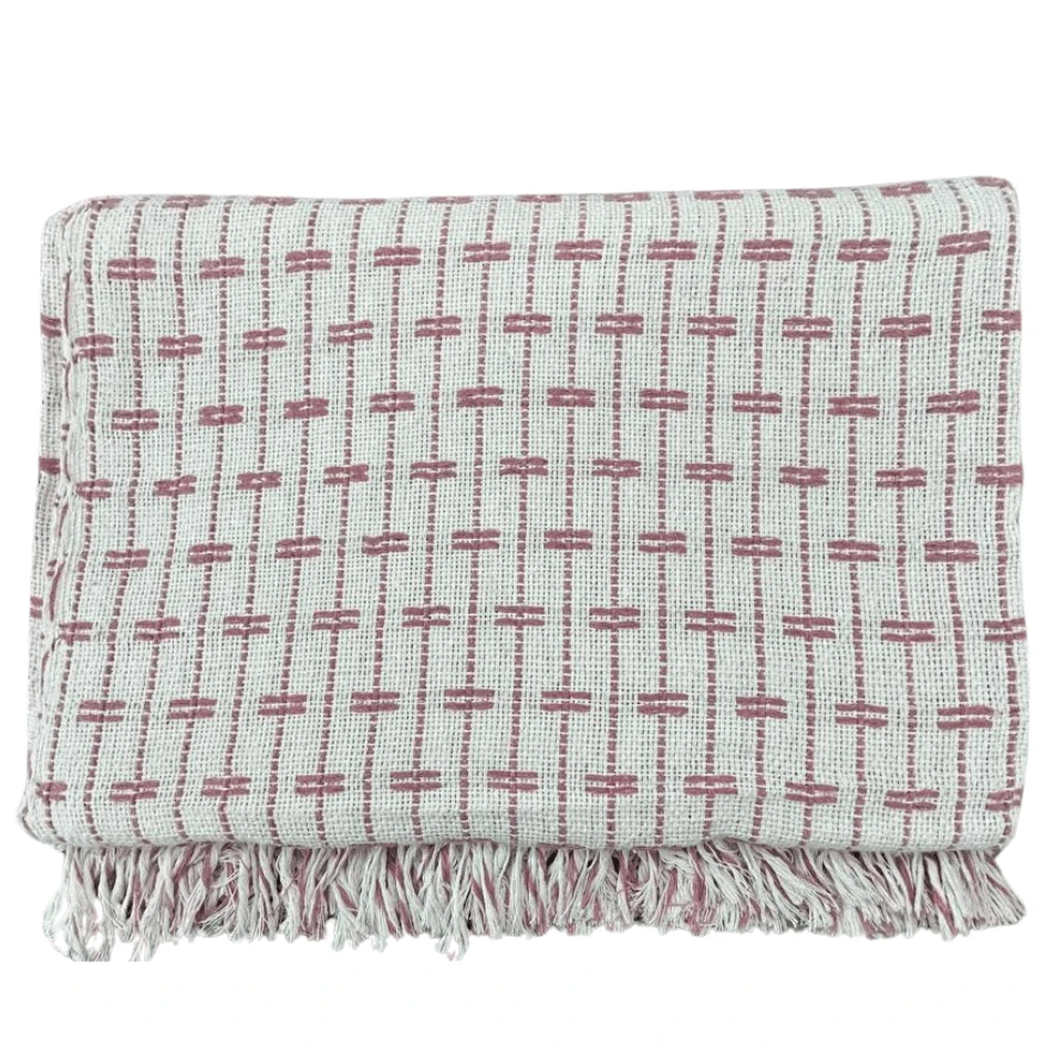 Sofa Throw Blanket, Brick Pattern, 2.20 X 1.60 Meters, Large Size, Sofa Cover Type, Cotton. - 番石榴 - 查看 1