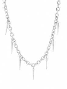 1入組男士時尚不鏽鋼螺釘裝飾吊墜項鍊，日常佩戴