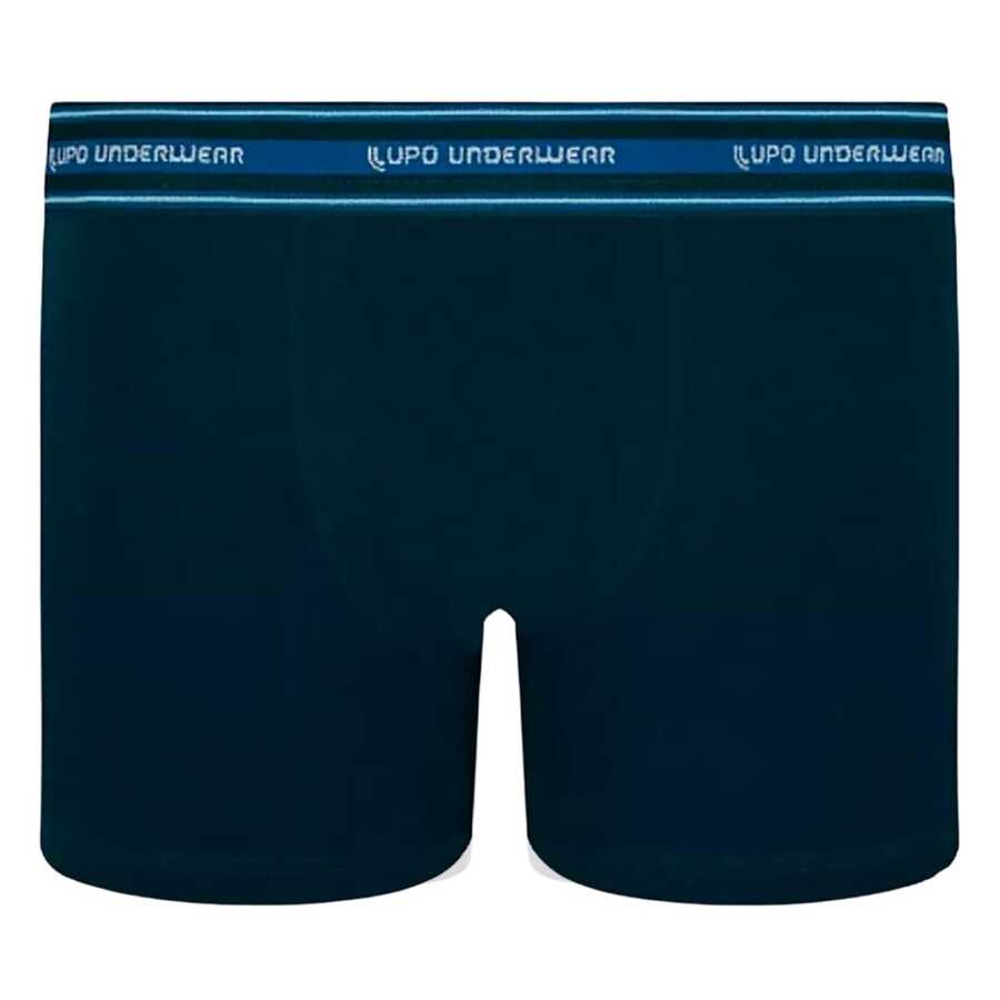 Lupo Kids Cotton Boxer Briefs For Boys - Navy Blue - View 1
