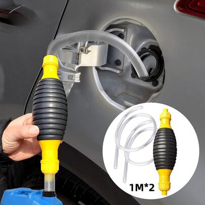 Bränslehandpump Högflödessifon Bärbar manuell bilöverföring för gas Bensin Bensin Olja Vätska