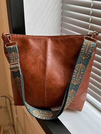 Style Bucket Bag For Women,Strap Crossbody Bag,Casual Large Capacity Zipper Chest Bag, Women Vintage Shoulder Bags,Large Capacity, Brown, And Black,Crossbody Bag, , Daily Use, Lightweight And New Stylish Vintage