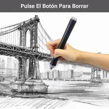 Borrador eléctrico ajustable dibujo de lápiz 235 repuestos - Blanco - Ver 8