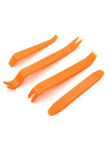 4Pcs Car Trim Removal Tool Kit - Professional Automotive Pry Tool Set For Radio/Door Panel/Dashboard Removal - Scratch Resistant Nylon And Stainless Steel Car Audio Installation Tools - Must-Have For Car Audio Repair And Interior Detailing - متعدد الألوان - مشاهدة 8
