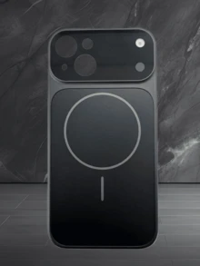 17 风格升级款：原装大窗口磁吸保护壳，兼容 17/16/15/14/13 Air/17 Pro Max – 支持无线充电，磨砂质感