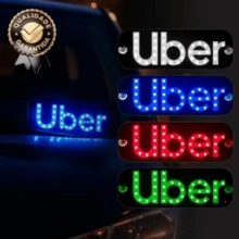 Painel de LED USB para Carro – Display Luminoso com Mensagens, Perfeito para Motoristas de Aplicativo - Branco - Visão 12