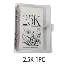 10.000 €/5.000 €/2.500 € Sparbuch/Vertikales Sparbuch, 6-Ring Eisenclip Aufbewahrungsalbum, 12-Monats-Sparplan, Erreichen Sie Sparziele von 2.500 €, 5.000 €, 10.000 €, strapazierfähiges PVC-Material, Geldsparen Herausforderung Loseblattblock, tragbar, Blumenmuster, Spar-Ziel-Manager, geeignet für Bargeld-Finanzplanung, Familien-Ersparnisse, Reisefonds, Traumfonds, Geldmanagement, Spar- und Haushaltsführung Bildung, Weihnachtsgeschenk, Geburtstagsgeschenk, usw. - Verschiedenfarbig - Übersicht 14