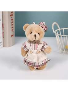 1个泰迪熊毛绒玩具吊坠 - 柔软的泰迪熊毛绒玩具，情侣款吊坠，非常适合作为男女朋友的生日节日礼物、圣诞节和冬季派对装饰收藏品。 - 彩色 - 查看 5