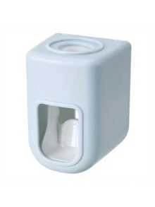 1 Wall-Mounted Automatic Toothpaste Extruder Slouchy Tools Bathroom Toilet Wall No Need To Punch Holes Automatic Toothpaste Dispenser - Wall-Mounted Toothbrush Holder With Extruder - No Power Required - Plastic Bathroom Accessories To Simplify Toothpaste Extrusion, Back To School, Home