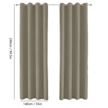 Curtains - Dark Brown - View 3