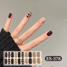 20片装 Emi UV 凝胶美甲贴纸，透明底油，沙龙品质，持久耐用，ES20 跨境批发，与红皮书美甲贴纸相同