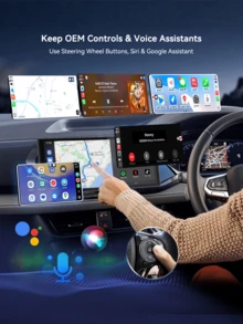 Spedal 无线 CarPlay 适配器和 Android Auto Dongle，快速自动连接，小巧即插即用无线 CarPlay 转换器，兼容 和 Android，USB/USB-C 接口，无延迟，无缝重连（黑色） - 323P-5 - 查看 6