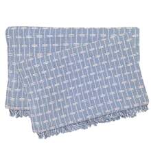 Sofa Throw Blanket, Brick Pattern, 2.20 X 1.60 Meters, Large Size, Sofa Cover Type, Cotton. - Gray With Raw - View 2