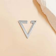 1pc Minimalist Fashion V-Shaped Clip-On Earrings For Women - Multicolor - View 7