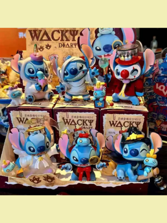 Ny hetsäljande stygndagbok serie 2, söt stygnplyschdocka, applicerbar väska med flera motiv, skrivbordsdekor, bedårande och helande present